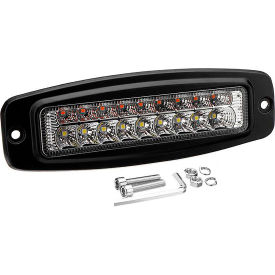 Race Sport Flush Mount Dual Color White & Amber LED Auxiliary Work Light IP68