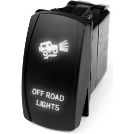 Race Sport LED Rocker Switch with White LED Radiance, Off-Road Lights, 1005260 Race Sport LED Rocker Switch with White LED Radiance, Off-Road Lights, 1005260