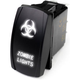 Race Sport LED Rocker Switch with White LED Radiance, Zombie Lights, 1005298 Race Sport LED Rocker Switch with White LED Radiance, Zombie Lights, 1005298