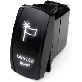 Race Sport LED Rocker Switch with White LED Radiance, Lighted WHIP Race Sport LED Rocker Switch with White LED Radiance, Lighted WHIP