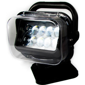 Race Sport Motorized 50W LED Spot Light w/ Remote Swivel Functionality, Black