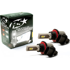 Race Sport H13 PNP Series Plug N Play Super LUX LED Replacement Bulbs, 1,900 LUX Max Output