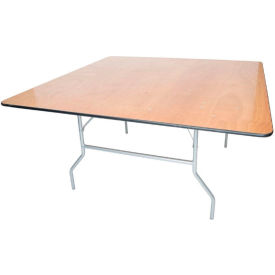 ATLAS COMMERCIAL PRODUCTS WFT5-60SQ Atlas Commercial Wood Folding Table, 60 Square, Vinyl Edge - Titan Series image.