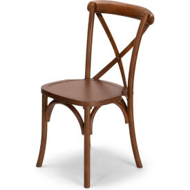 ATLAS COMMERCIAL PRODUCTS XBC50MNAT Atlas Commercial Vineyard Estate Cross Back Chair, Mark II - Medium Natural image.