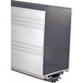 YALE COMMERCIAL 85597 Pemko Aluminum Door Shoe W/ Vinyl Insert 36"L x 1-3/4"W, Mill Aluminum image.