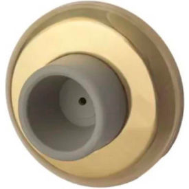 Yale Commercial 85797 Rockwood Wall Stop - Concave, 2-1/2"Dia Bright Brass image.