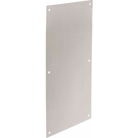 Yale Commercial 85894 Rockwood Push Plate, 8"L x 16"H, Satin Stainless Steel image.