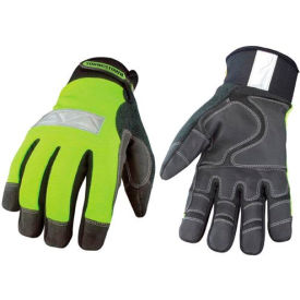 Youngstown Glove Co. 08-3710-10-M High Visibility Performance Gloves - Safety Lime - Winter - Medium image.