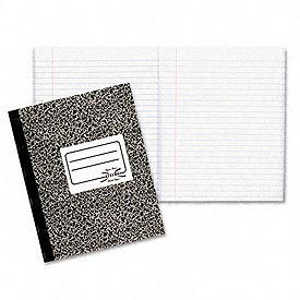 Rediform Office Products 43475 Permanently Bound Composition Book, Quadrille Rule, 80 10 x 7-7/8 Sheets image.