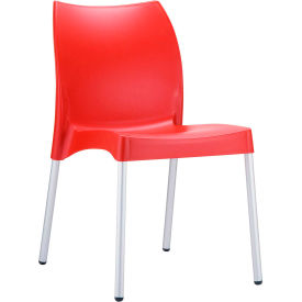 COZYDAYS INC dba COMPAMIA ISP049-RED Siesta Vita Resin Outdoor Dining Chair, Red image.