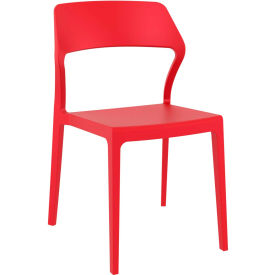 COZYDAYS INC dba COMPAMIA ISP092-RED Siesta Snow Outdoor Dining Chair, Red image.