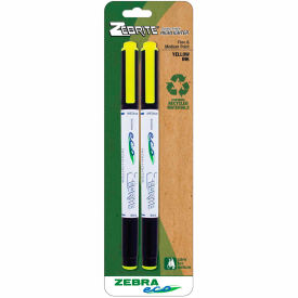 Zebra Eco Zebrite Highlighter - Yellow - 2 Pack