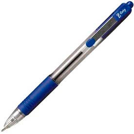 Zebra Pen Corporation 22220 Zebra Z-Grip Ballpoint Retractable Pen, 1.0mm, Blue Ink, Dozen image.