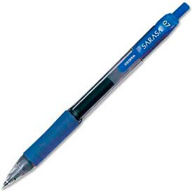 Zebra Pen Corporation 46820 Zebra Sarasa Gel Retractable Pen, Medium, 0.7mm, Blue Ink, Dozen image.