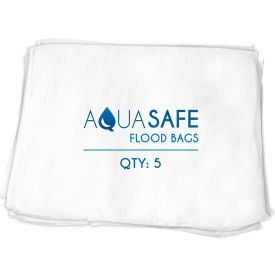 MBZ INDUSTRIAL INC AS05-FB AquaSafe® Liquid Absorbing Sandless Sandbag, 22"L x 16"W x 1"H, Pack of 5 image.