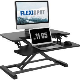 Zoxou Inc MT7B-S FlexiSpot®  28" AlcoveRiser Standing Desk Converter, Black image.