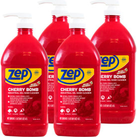 Zep Commercial Cherry Bomb Hand Cleaner - 48 oz. Bottle 4/Case - ZUCBHC484