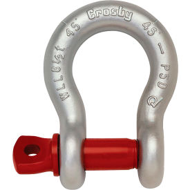 MAZZELLA LIFTING TECHNOLOGIES 1018115 Crosby G-213 Galvanized Carbon Shackle RPA 5/8", 3-1/4T WLL image.