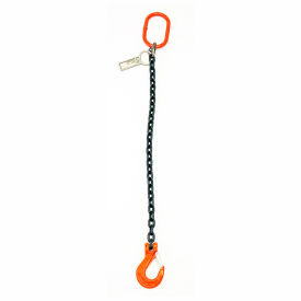 Mazzella Lifting B151128 4' Single Leg Chain Sling W/ Sling Hook