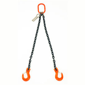 Mazzella Lifting B151136 6' Double Leg Chain Sling W/ Sling Hook