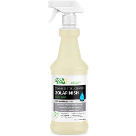 SUPER SIMPLE LLC ZT-SSC-JAW-032OZ-06 ZolaTerra® Stainless Steel Cleaner For Commercial Kitchens, 32 oz. Trigger Spray, 6 Bottles image.