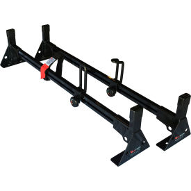 Vantech H1 2 Bar Aluminum Ladder Roof Rack for Ford Transit Connect 2014-On Black