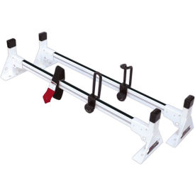 Vantech H1 2 Bar Aluminum Ladder Roof Rack for Ford Transit Connect 2014-On White