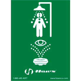 Haws SP178 Emergency Shower/Eyewash Sign, 8