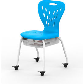 Luxor Stackable School Chair with Wheels and Storage