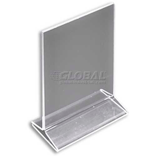 Count of 10 Vertical Top Load Clear Acrylic Sign Holder 5.5"w x 8.5"h 