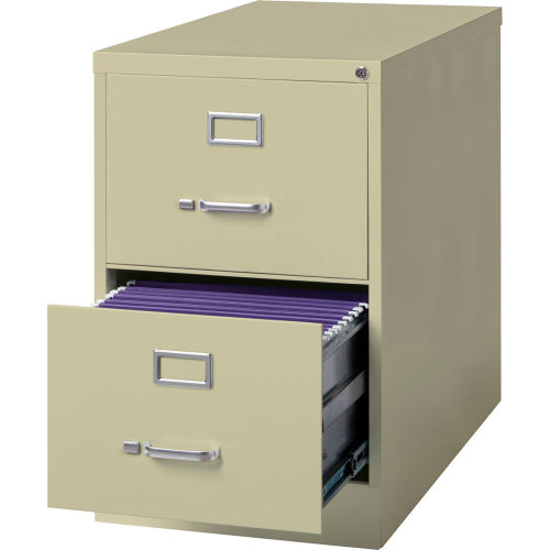 File Cabinets Vertical Hirsh Industries 174 25 Quot Deep Vertical File Cabinet 2 Drawer Legal Size Putty B691039 Globalindustrial Com