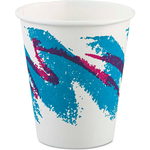 Solo Jazz Hot Paper Cups 6 Oz Polycoated Jazz Design 50 Bag B Globalindustrial Com