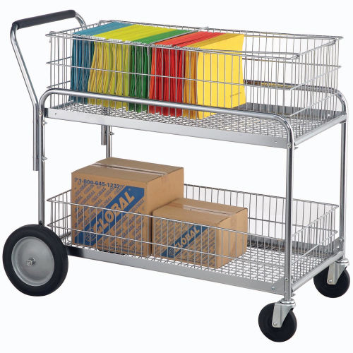 Capacity 250 Lb Deluxe Mail/Office File Cart