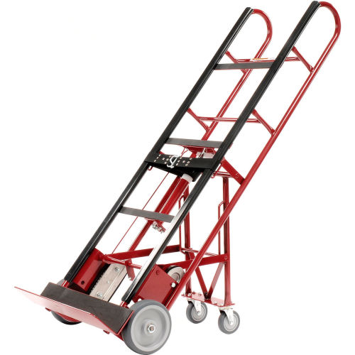 1,000lb Capacity Dual-Handle Hand Truck Heavy Duty Industrial Cart Moving 