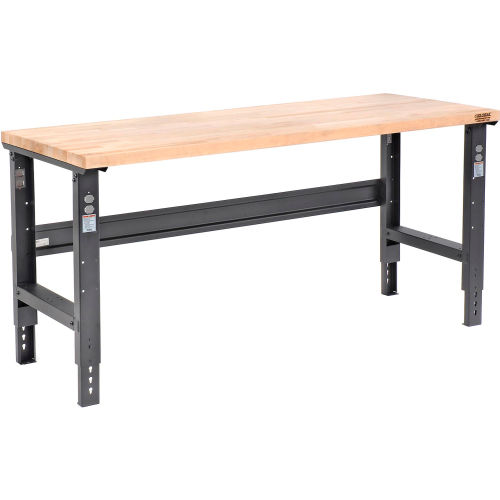 【rik】LLEGWOODTOP1200 Adjustable Height Workbench, 72 x 30