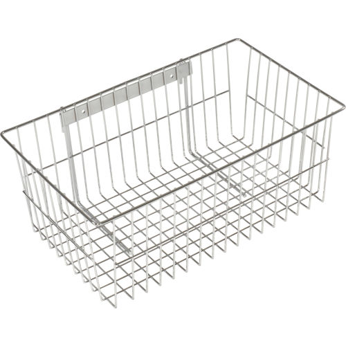 Wire Shelving | Accessories & Components | Chrome Wire Utility Basket ...