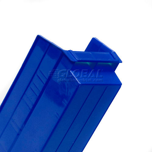 Lot of 12 Plastic Shelf Bin Nestable 4-1/8"W x 17-7/8"D x 4"H Green 