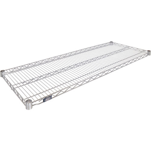 72W x 18D Stainless Steel Wire Shelf w/Clips 