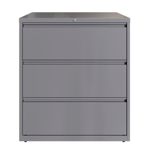 File Cabinets Lateral Hirsh Industries 36 Wide 3 Drawer Lateral File Cabinet Arctic Silver B2372966 Globalindustrial Com