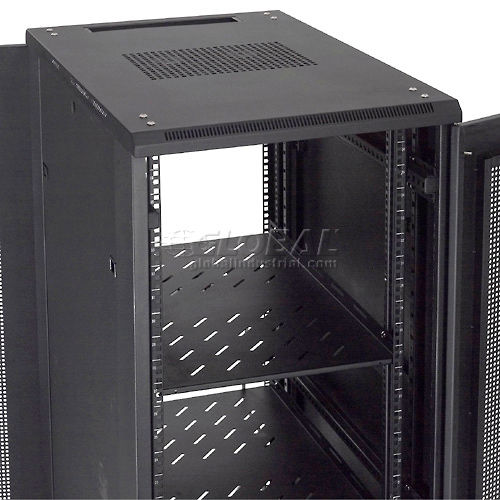 Global Industrial Vented Shelf 18 1 2 W X 28 D X 2 H Black 239117 Globalindustrial Com