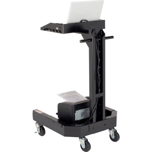 Orbit Mobile Laptop Cart, Black Office Supply Hut