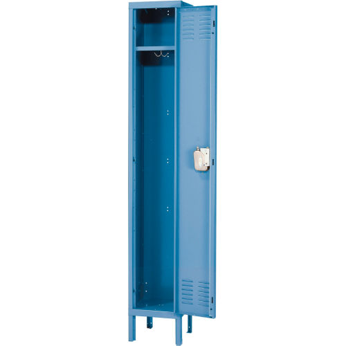 12x12x72 Ready To Assemble 1 Door Blue Single Tier Locker