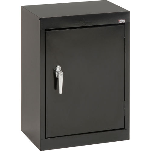 Cabinets Wall Mount Counter Height Sandusky Wall Cabinet Wa11181226 Single Door 18x12x26 Black 240549bk Globalindustrial Com