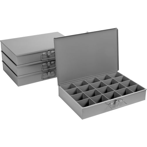 Durham 113-95-IND Gray Cold Rolled Steel Individual Large Scoop Box 18" Width x 
