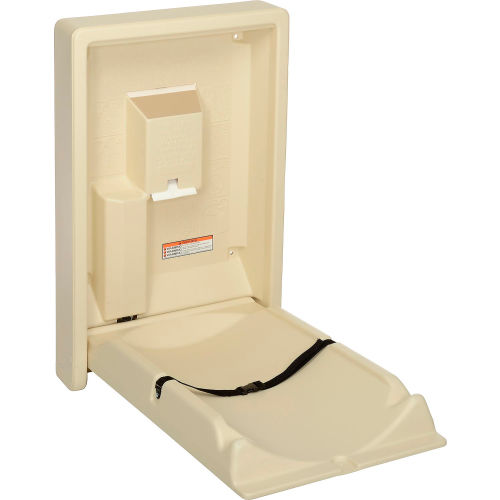 Koala Kare KB101-00 Cream Vertical Wall Mounted Baby Changing Station