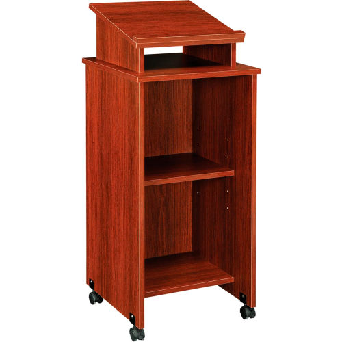 Lecterns | Lecterns | Mobile Podium / Lectern in Mahogany Finish ...