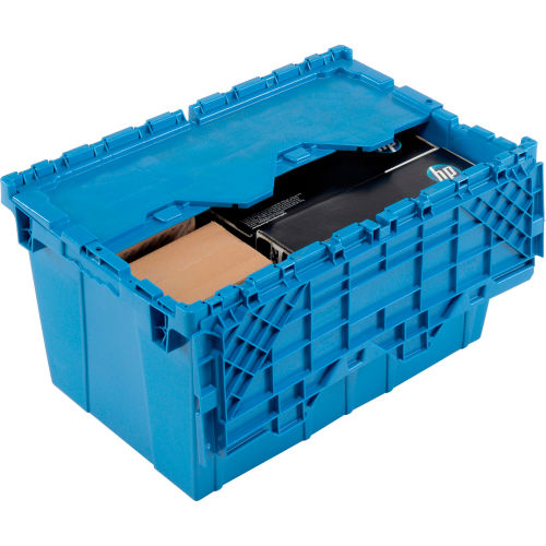 Bins, Totes & Containers ContainersShipping Plastic Shipping Container Hinged Lid Storage