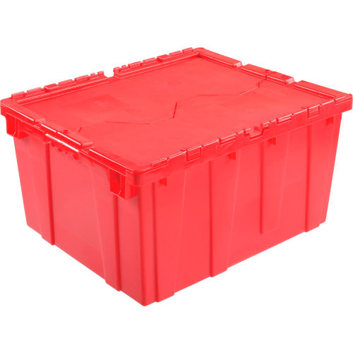 red storage boxes with lids