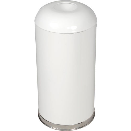 Rubbermaid Galvanized Open Top Steel Trash Container