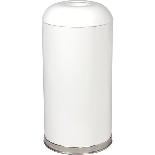 Rubbermaid Galvanized Open Top Steel Trash Container